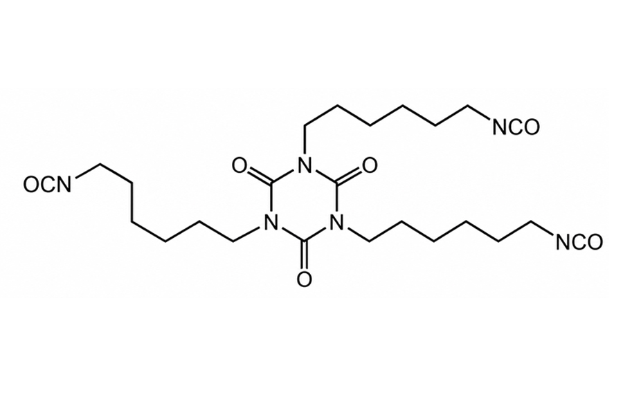 HDI-Isocyanurat-Trimer-Molek&uuml;lstrukturdiagramm
